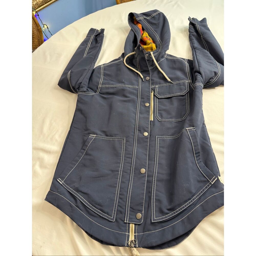 Toad & Co. Foster Pass Parka Flannel Lined Fall Chore Jacket Size XS - Picture 5 of 10